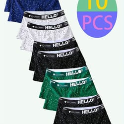 mens milk silk boxer shorts breathable comfortable underwear 10 pack