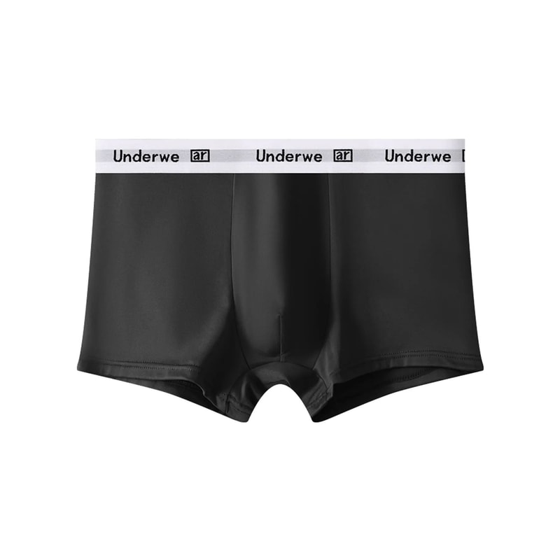 Mens Polyester Boxer Shorts Breathable Comfortable Underwear 5 Pack 1