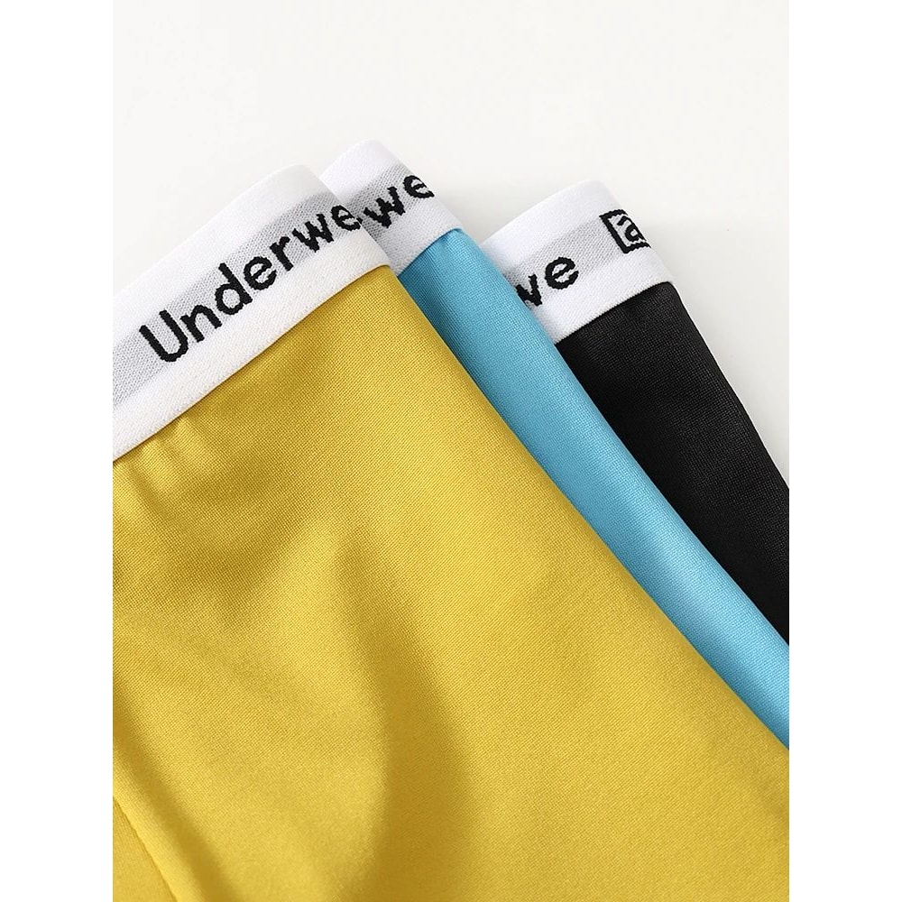 Mens Polyester Boxer Shorts Breathable Comfortable Underwear 5 Pack 2