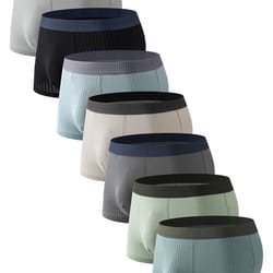 mens cotton boxer shorts soft breathable underwear 7 pack