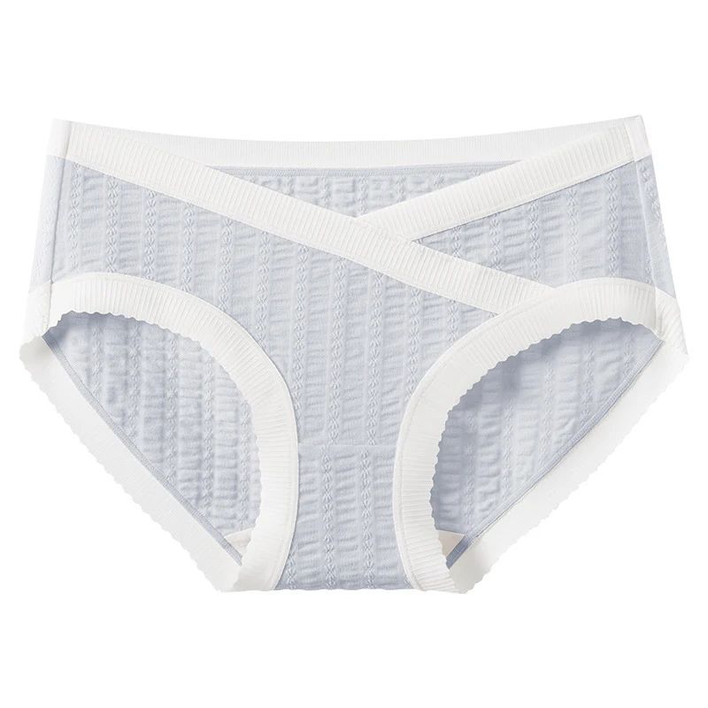 Ice Silk Maternity Panties Breathable Mid Waist Pregnancy Underwear 3
