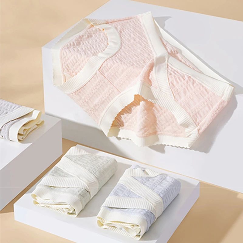 Ice Silk Maternity Panties Breathable Mid Waist Pregnancy Underwear 5