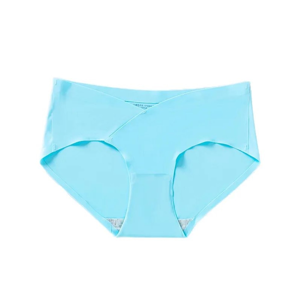 Ice Silk Maternity Shorts Low Waist Seamless Pregnancy Underwear 1