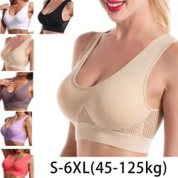 airflex seamless sports bra for women breathable mesh support