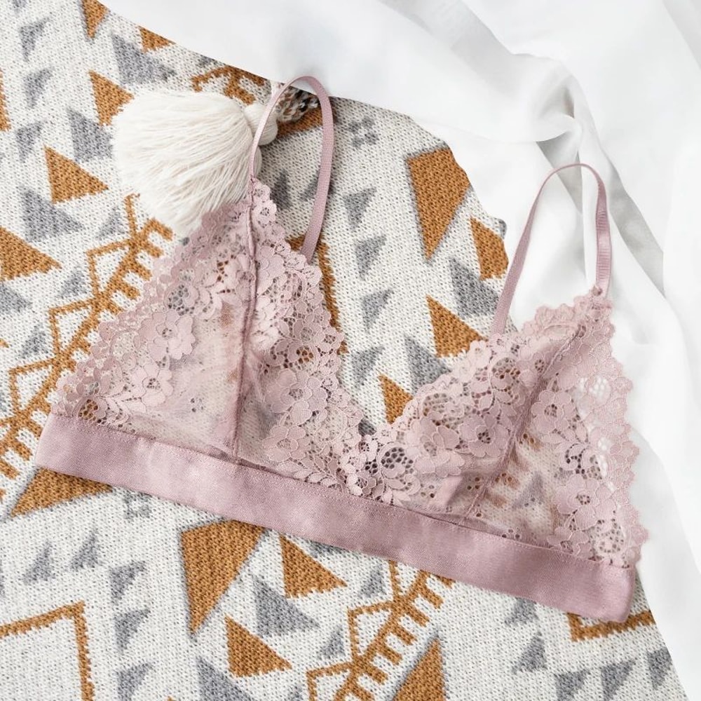 LaceElegance Sheer Lace Bralette Soft Unlined Sexy Bra For Women 8