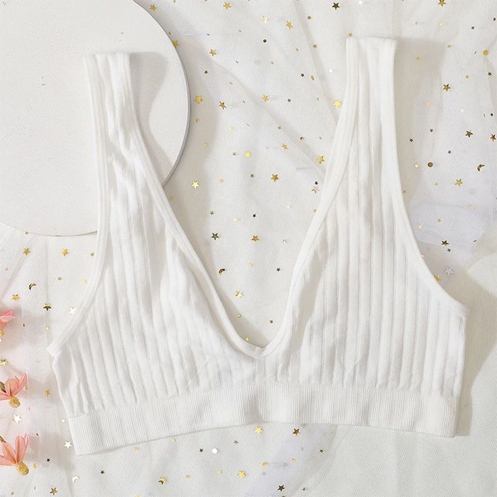 VelvetLift Deep V Push Up Bralette Seamless Wireless Bra For Women 15