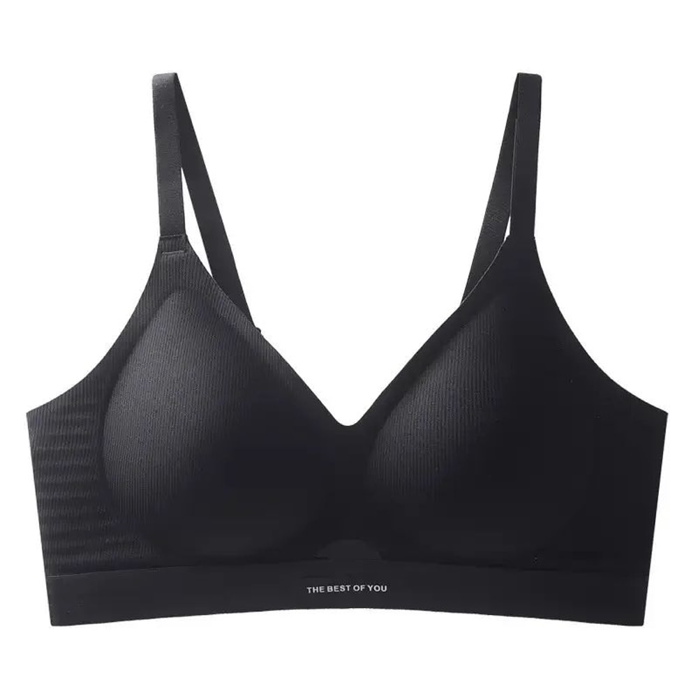 FlexComfort Seamless Sports Bra Soft Support Wireless Workout Bra 6