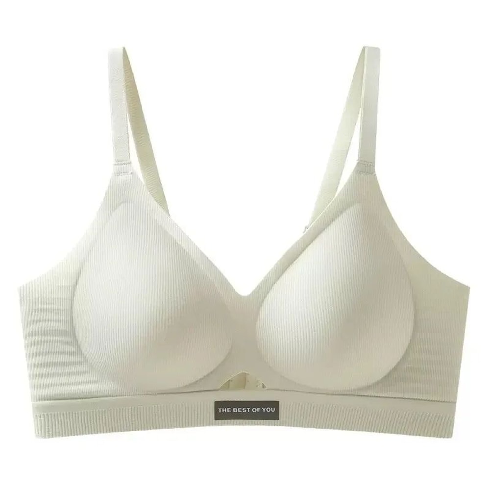 FlexComfort Seamless Sports Bra Soft Support Wireless Workout Bra 8