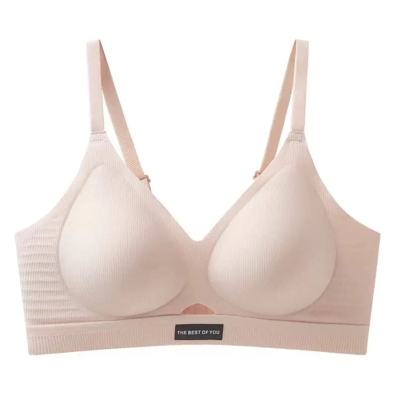 FlexComfort Seamless Sports Bra Soft Support Wireless Workout Bra 9