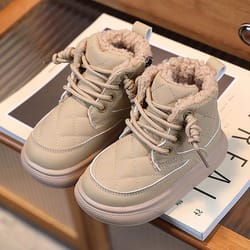 warmnest kids winter snow boots plush lined soft sole comfort