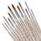 PrecisionArt 12 Piece Artist Paint Brush Set Nylon Detail Painting Brushes 8