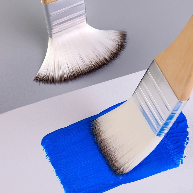 BeginnerPro Nylon Paint Brush Set For Acrylic Watercolor And Oil Painting 3