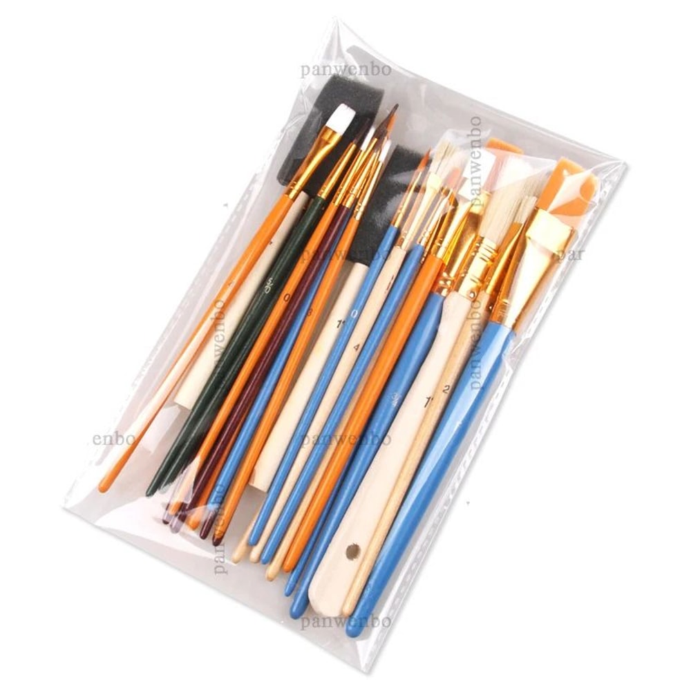 MasterCraft 25 Piece Artist Paint Brush Set Nylon Detail Painting Brushes 5
