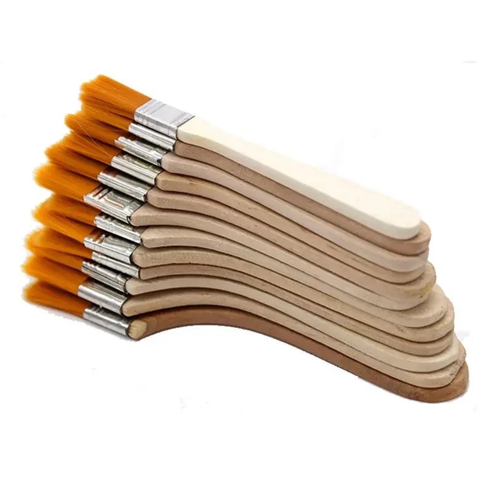 PrecisionFlow 12 Piece Nylon Paint Brush Set For Acrylic Watercolor And Oil Painting 2