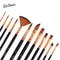 ArtistPro 12 Piece Flat Paint Brush Set Nylon Brushes For Acrylic Watercolor And Oil Painting 1