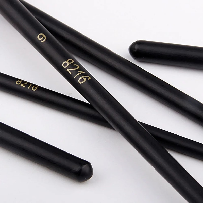 ArtistPro 12 Piece Flat Paint Brush Set Nylon Brushes For Acrylic Watercolor And Oil Painting 5