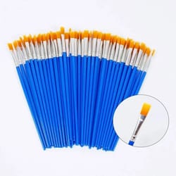 masterart 50 piece paint brush set nylon brushes for acrylic watercolor and oil painting