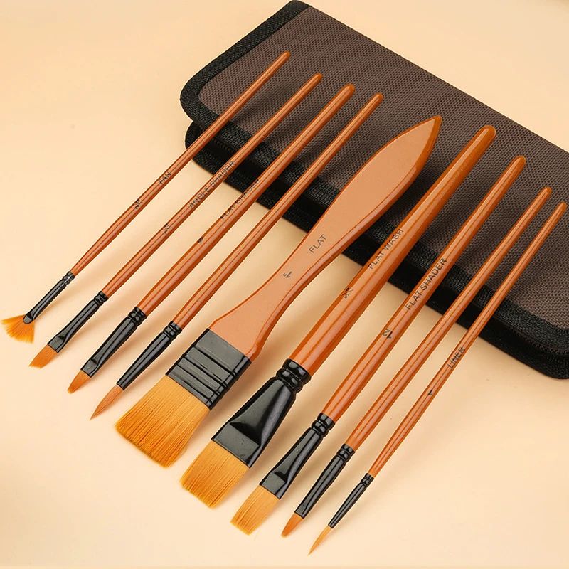 Premium Nylon Paint Brush Set For Acrylic Watercolor And Oil Painting 1