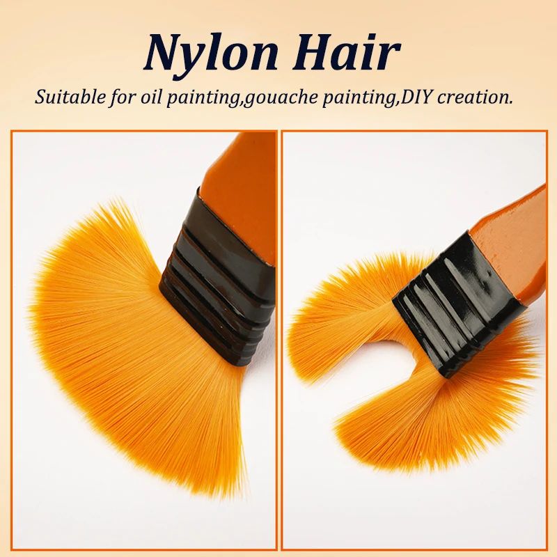 Premium Nylon Paint Brush Set For Acrylic Watercolor And Oil Painting 4