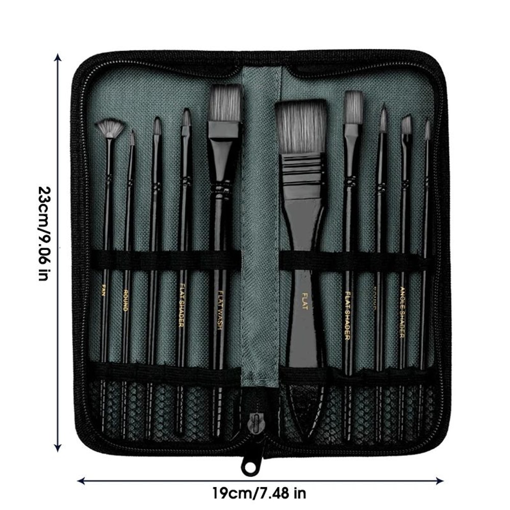 Premium Nylon Paint Brush Set For Acrylic Watercolor And Oil Painting 7