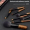 8 Piece Travel Makeup Brush Set With Pouch For Flawless On The Go Beauty 5