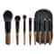 8 Piece Travel Makeup Brush Set With Pouch For Flawless On The Go Beauty 6