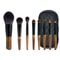 8 Piece Travel Makeup Brush Set With Pouch For Flawless On The Go Beauty 6