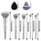 Diamond Handle Makeup Brush And Sponge Set For Flawless Blending And Contouring 5