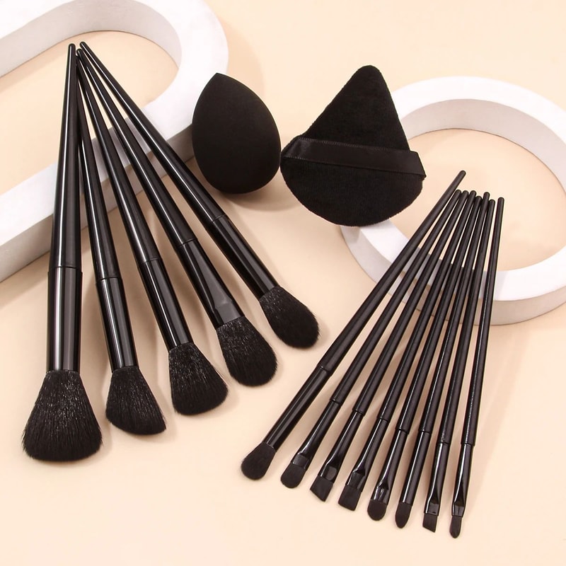 13 Piece Professional Makeup Brush Set With Sponges For Complete Flawless Application 6