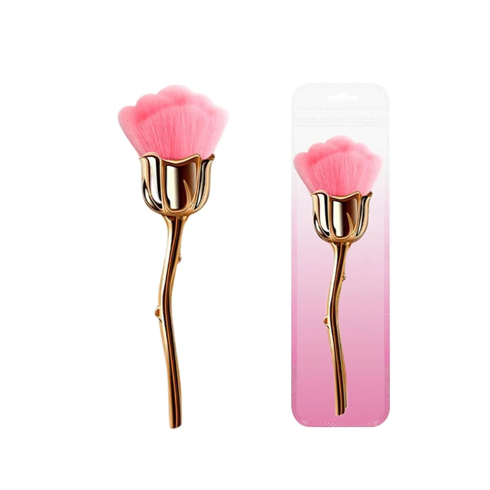 Rose Shaped Powder Makeup Brush For Flawless Soft Finish 7