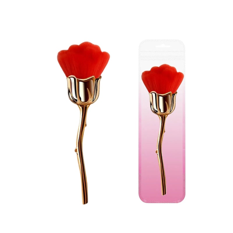 Rose Shaped Powder Makeup Brush For Flawless Soft Finish 8