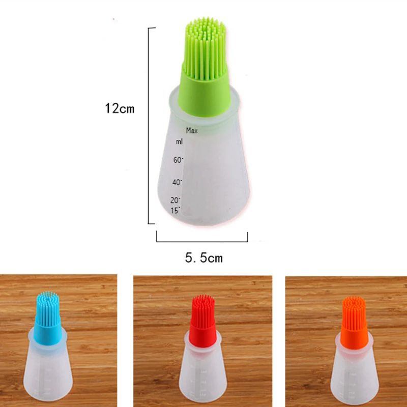 Heat Resistant Silicone Oil Brush For Cooking Baking And BBQ Grilling 5