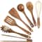 10 Piece Teak Wooden Cooking Utensil Set For Non Stick Kitchen Use 6