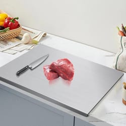premium stainless steel cutting board non porous hygienic kitchen surface