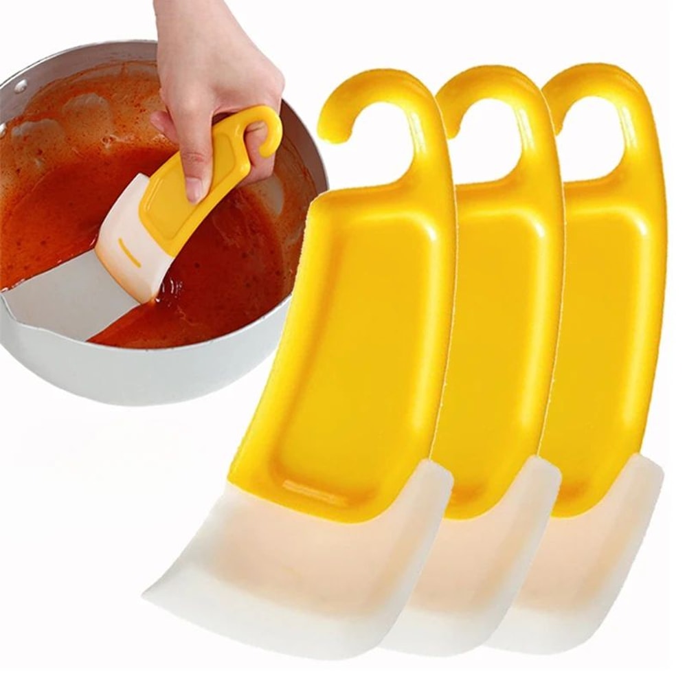 Premium Silicone Cleaning Spatula Flexible Kitchen Scraper Tool 0