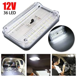 36 led car interior light bright 12v dome reading lamp with switch