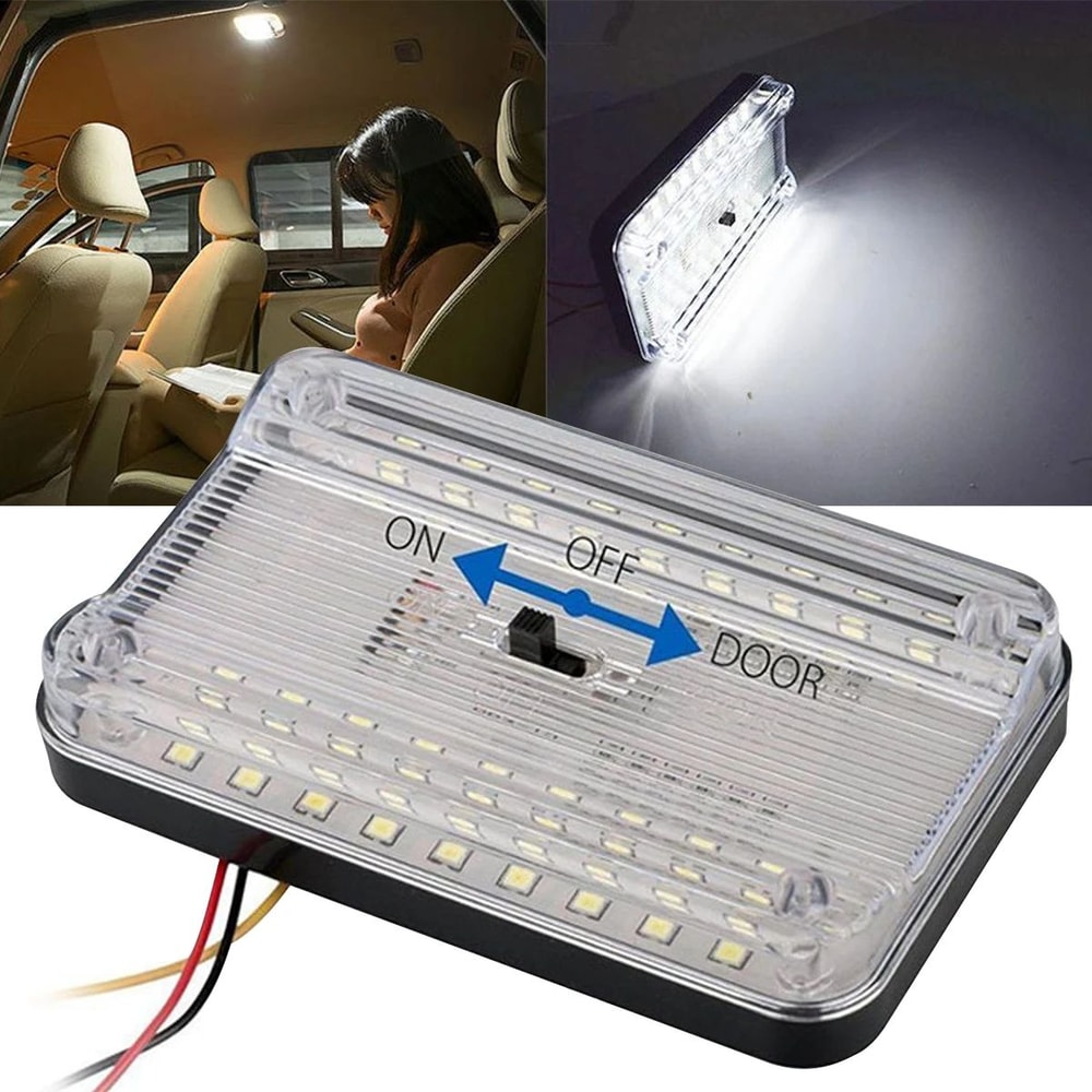 36 LED Car Interior Light Bright 12V Dome Reading Lamp With Switch 1