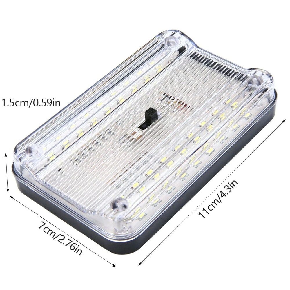 36 LED Car Interior Light Bright 12V Dome Reading Lamp With Switch 5