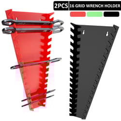 2 piece wrench organizer wall mounted tool holder rack