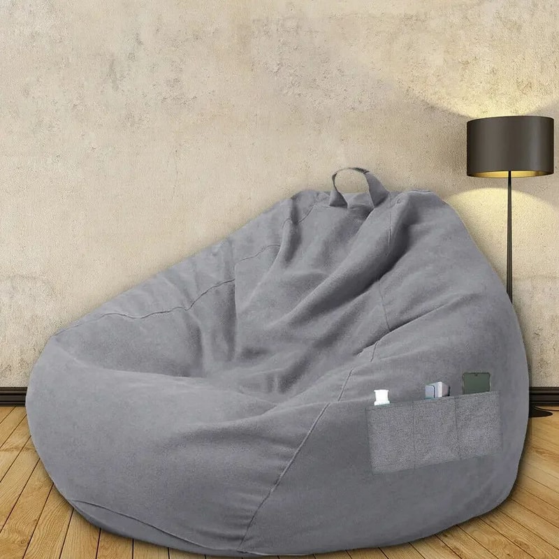 Lazy Sofa Cover Bean Bag Chair Cover Comfortable Floor Lounger Cover 4