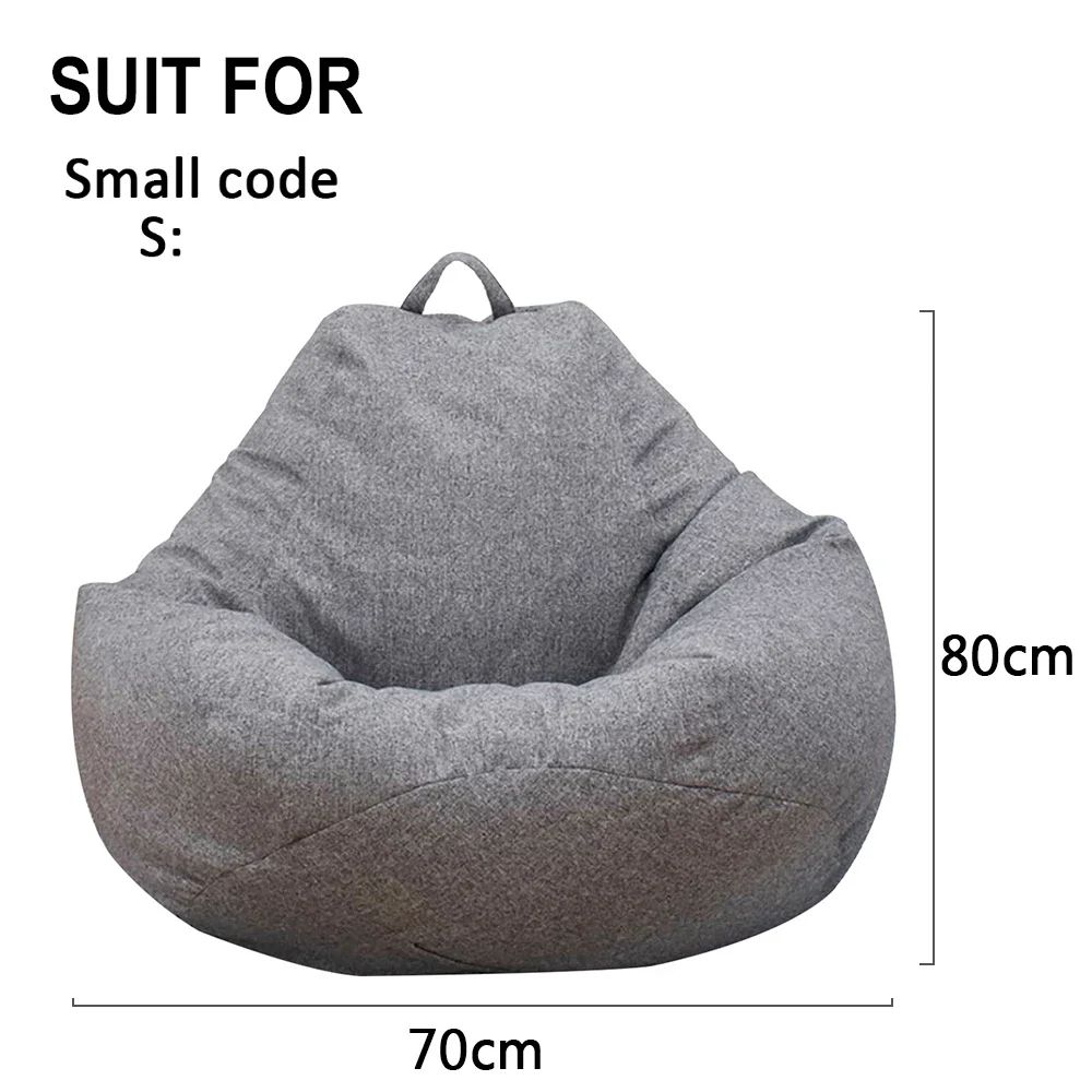 Lazy Sofa Cover Bean Bag Chair Cover Comfortable Floor Lounger Cover 11