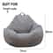 Lazy Sofa Cover Bean Bag Chair Cover Comfortable Floor Lounger Cover 11