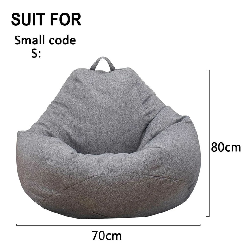 Lazy Sofa Cover Bean Bag Chair Cover Comfortable Floor Lounger Cover 11