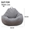Lazy Sofa Cover Bean Bag Chair Cover Comfortable Floor Lounger Cover 12