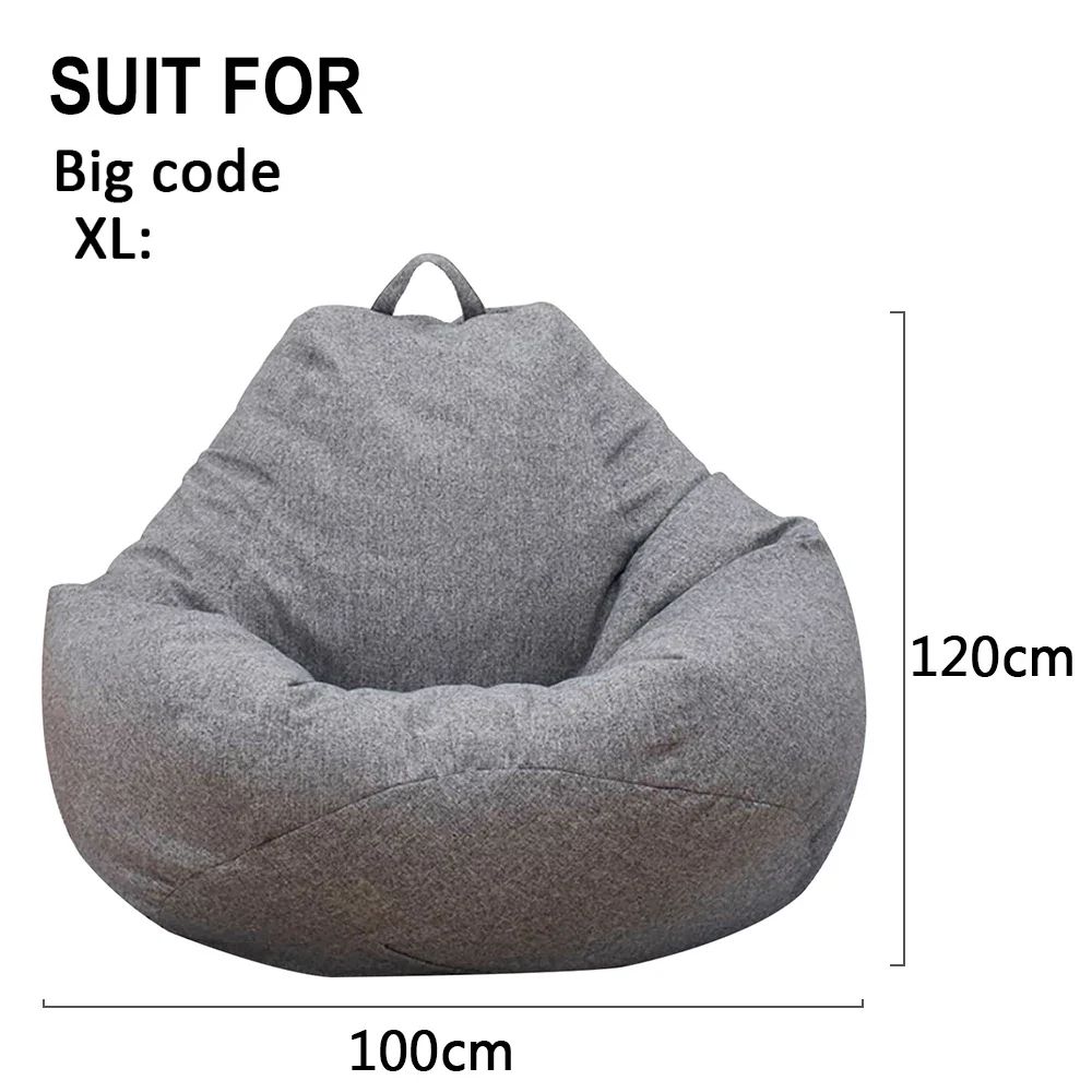 Lazy Sofa Cover Bean Bag Chair Cover Comfortable Floor Lounger Cover 13