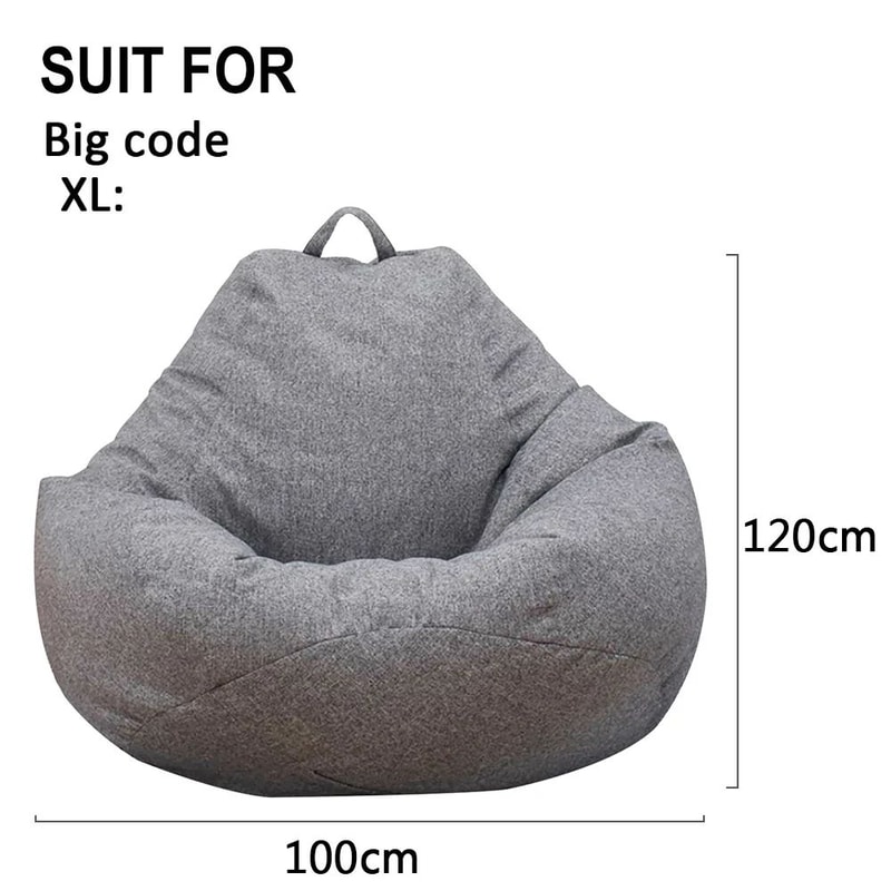 Lazy Sofa Cover Bean Bag Chair Cover Comfortable Floor Lounger Cover 13