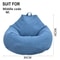 Lazy Sofa Cover Bean Bag Chair Cover Comfortable Floor Lounger Cover 6
