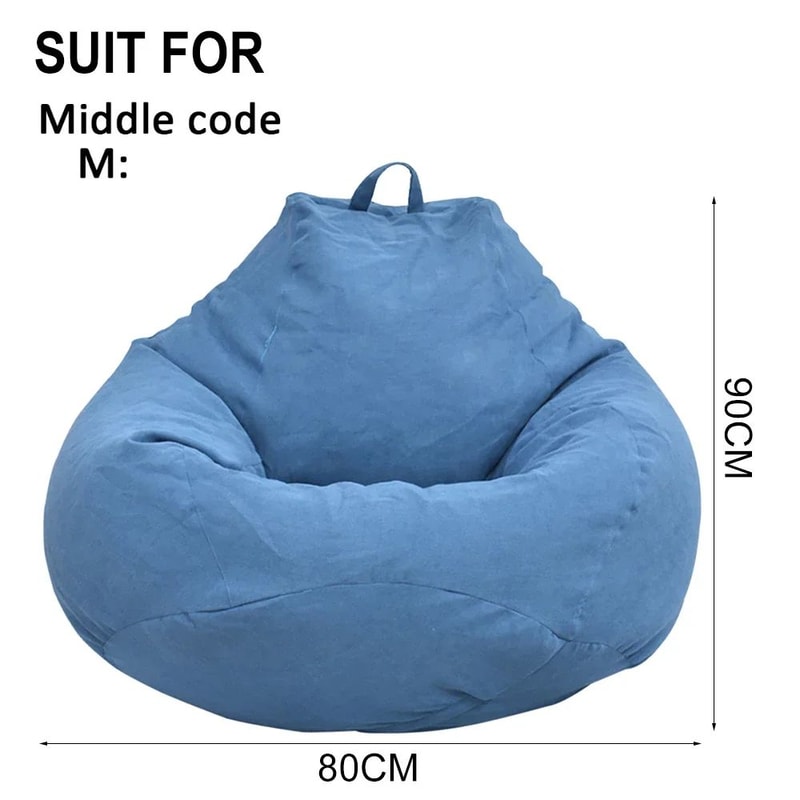 Lazy Sofa Cover Bean Bag Chair Cover Comfortable Floor Lounger Cover 6