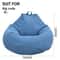 Lazy Sofa Cover Bean Bag Chair Cover Comfortable Floor Lounger Cover 7