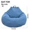 Lazy Sofa Cover Bean Bag Chair Cover Comfortable Floor Lounger Cover 7
